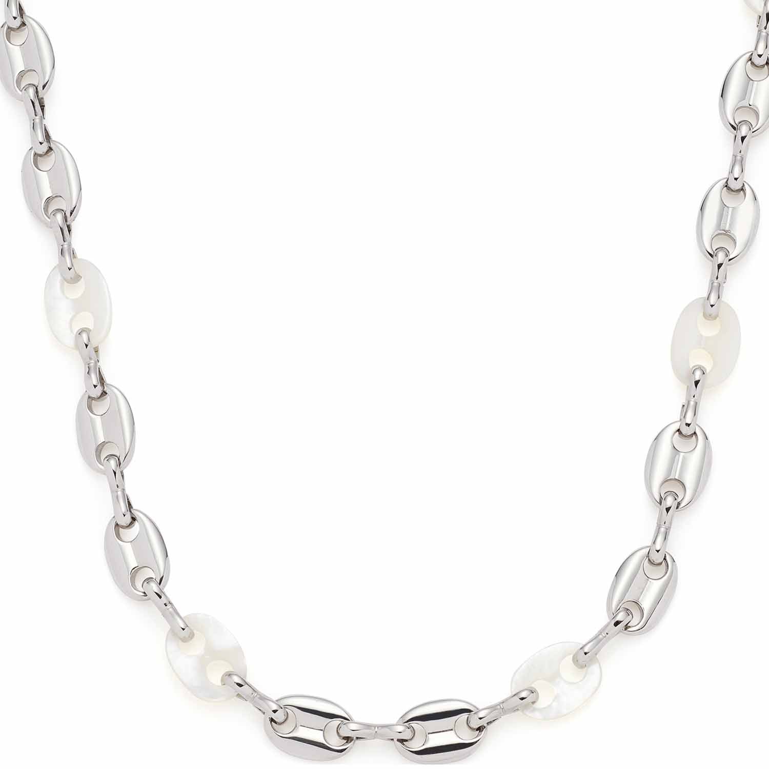 leonardo-lindi-collier-nacre-45-cm-acier-argent image 2