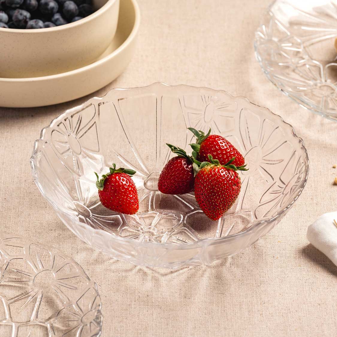leonardo-giorno-coupe-21-cm-verre-transparent-relief-fleur image 2