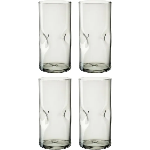 leonardo-vesuvio-verre-gris-330-ml-lot-4-fait-main image 1