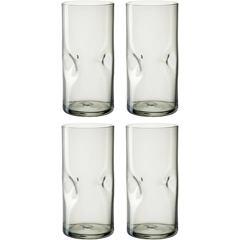 leonardo-vesuvio-verre-gris-330-ml-lot-4-fait-main image 1