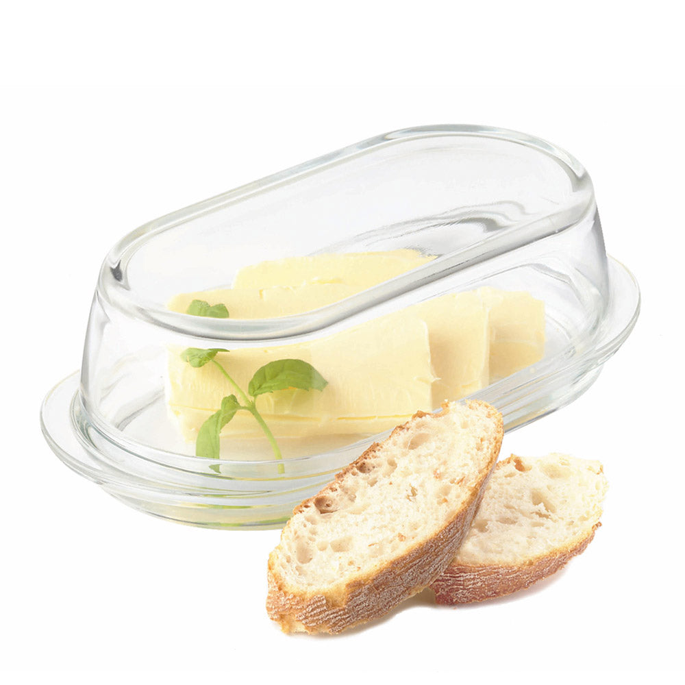 leonardo-ciao-beurrier-verre-ovale-avec-couvercle image 2
