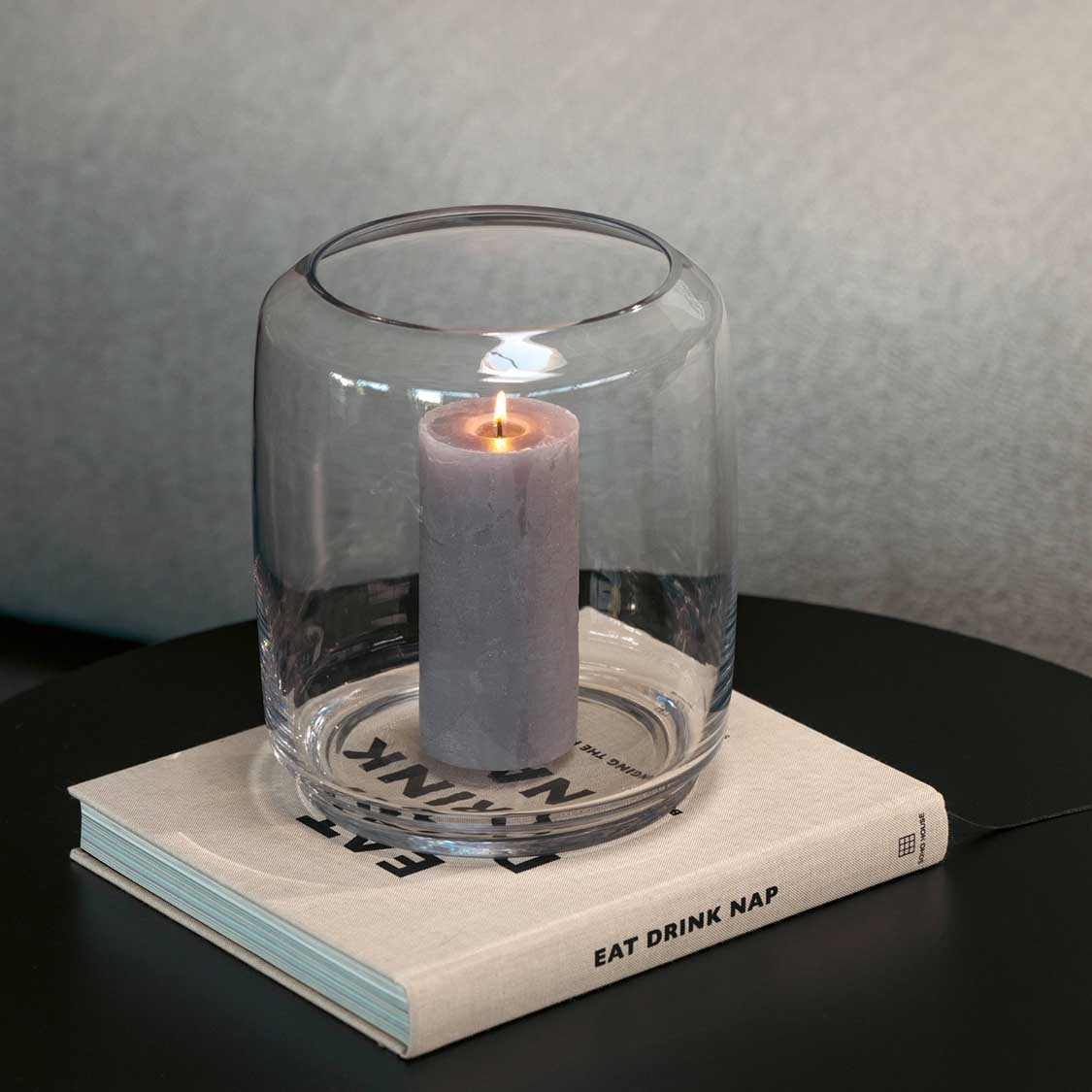 leonardo-lago-photophore-verre-24-cm-transparent image 2