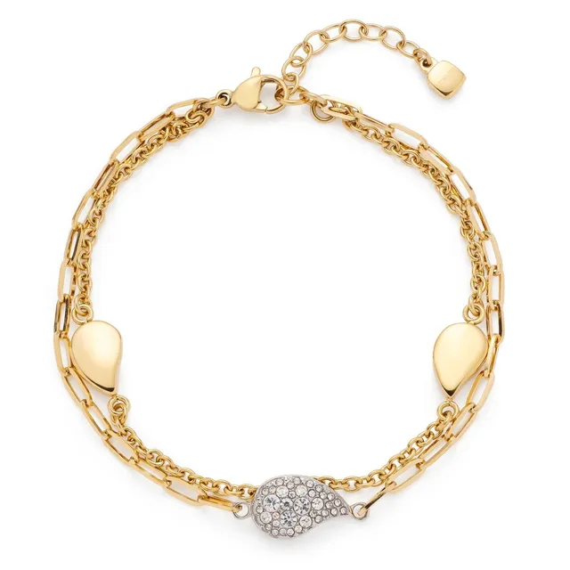 leonardo-lea-bracelet-bicolore-zirconia-18-5-cm image 1