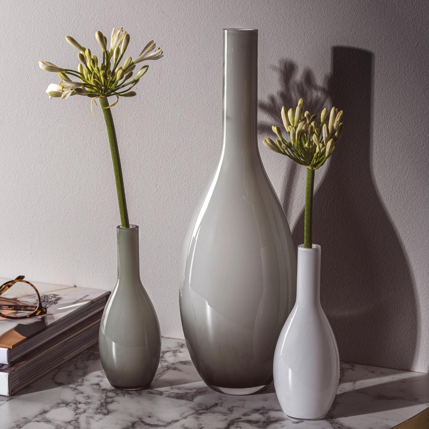 leonardo-beauty-vase-verre-gris-39-cm-bouche image 4