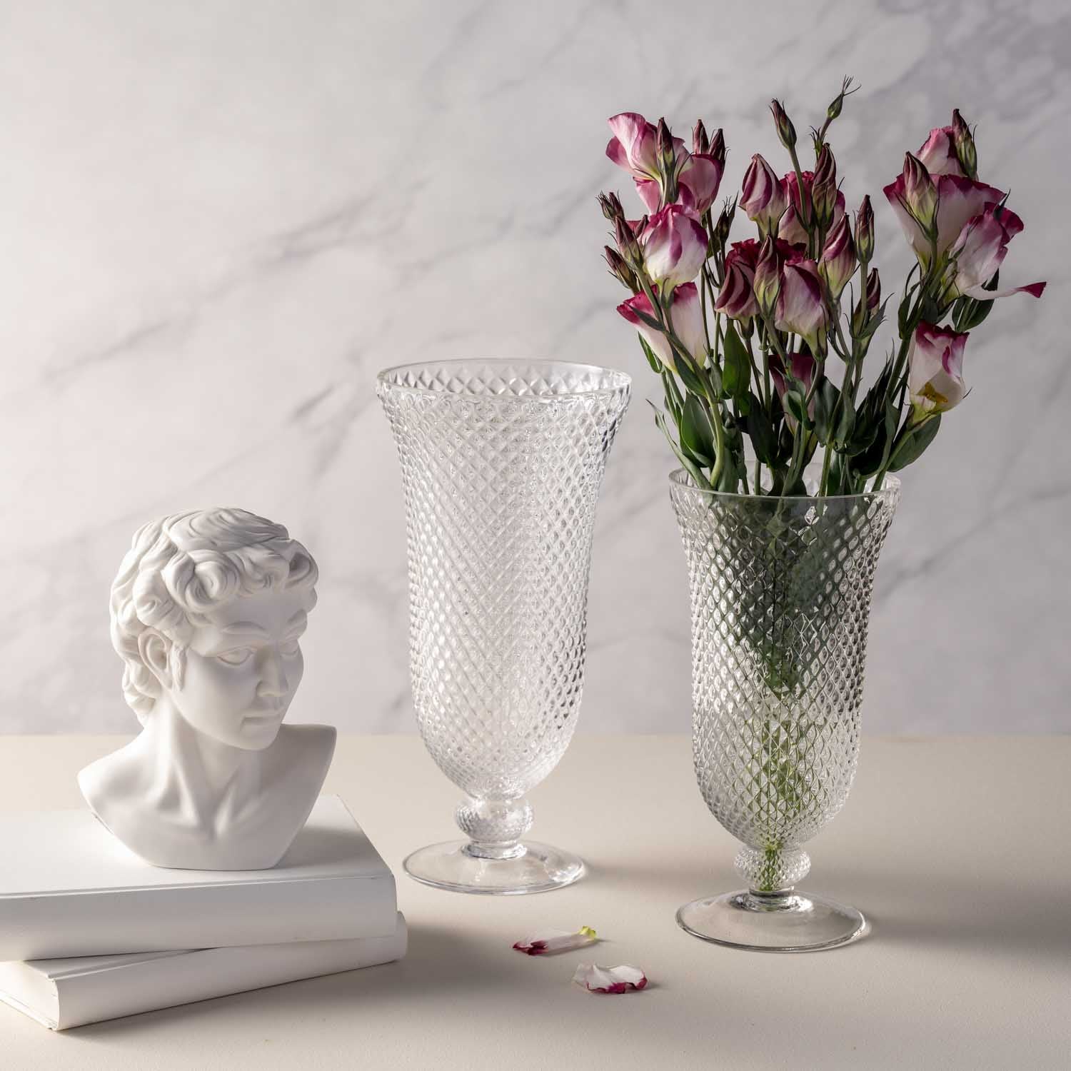 leonardo-poesia-vase-sur-pied-verre-35-cm-transparent image 6
