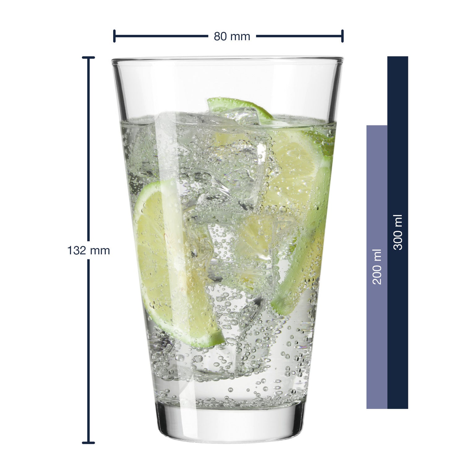 leonardo-ciao-verre-eau-300-ml-gravure-personnalis-e-conique image 3