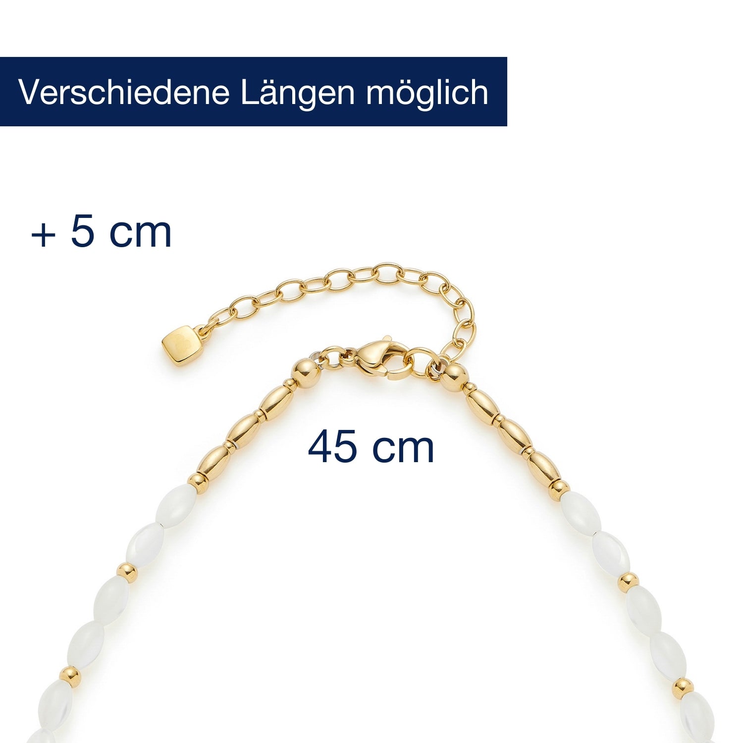 leonardo-welda-collier-dor-45-cm-nacre image 4