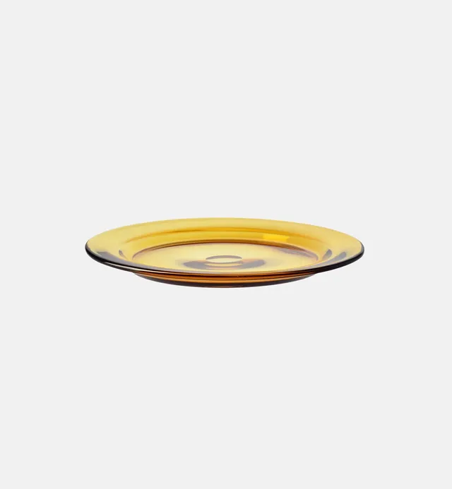 krosno-gemstone-plat-en-cristal-ambre-34-cm-fait-main image 1