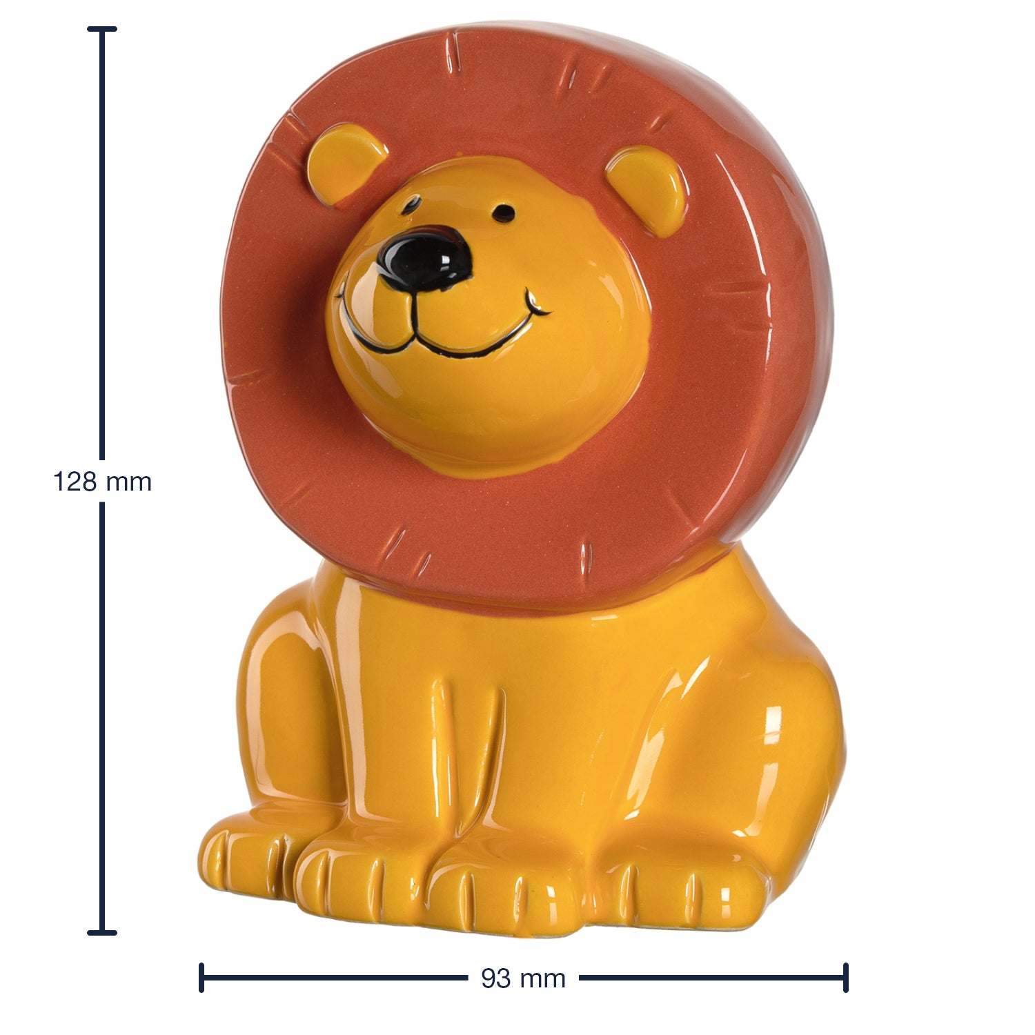 leonardo-bambini-tirelire-lion-13-cm-jaune image 2
