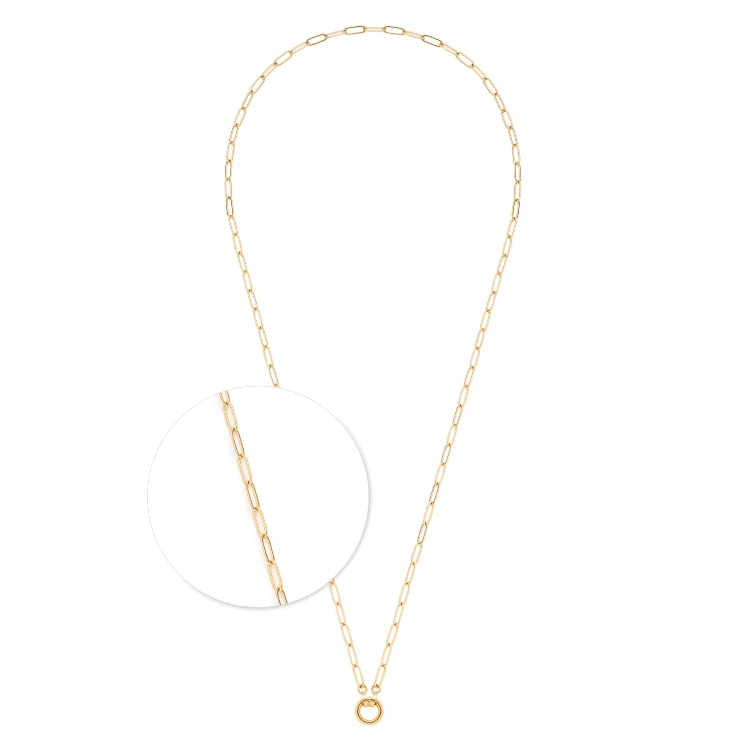 leonardo-clip-mix-moda-80-cm-collier-dor-maillons-trombone image 1
