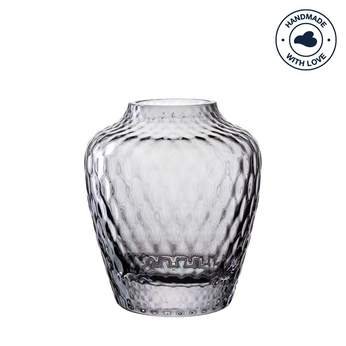 leonardo-giulia-vase-11-cm-gris-verre-fait-main image 1
