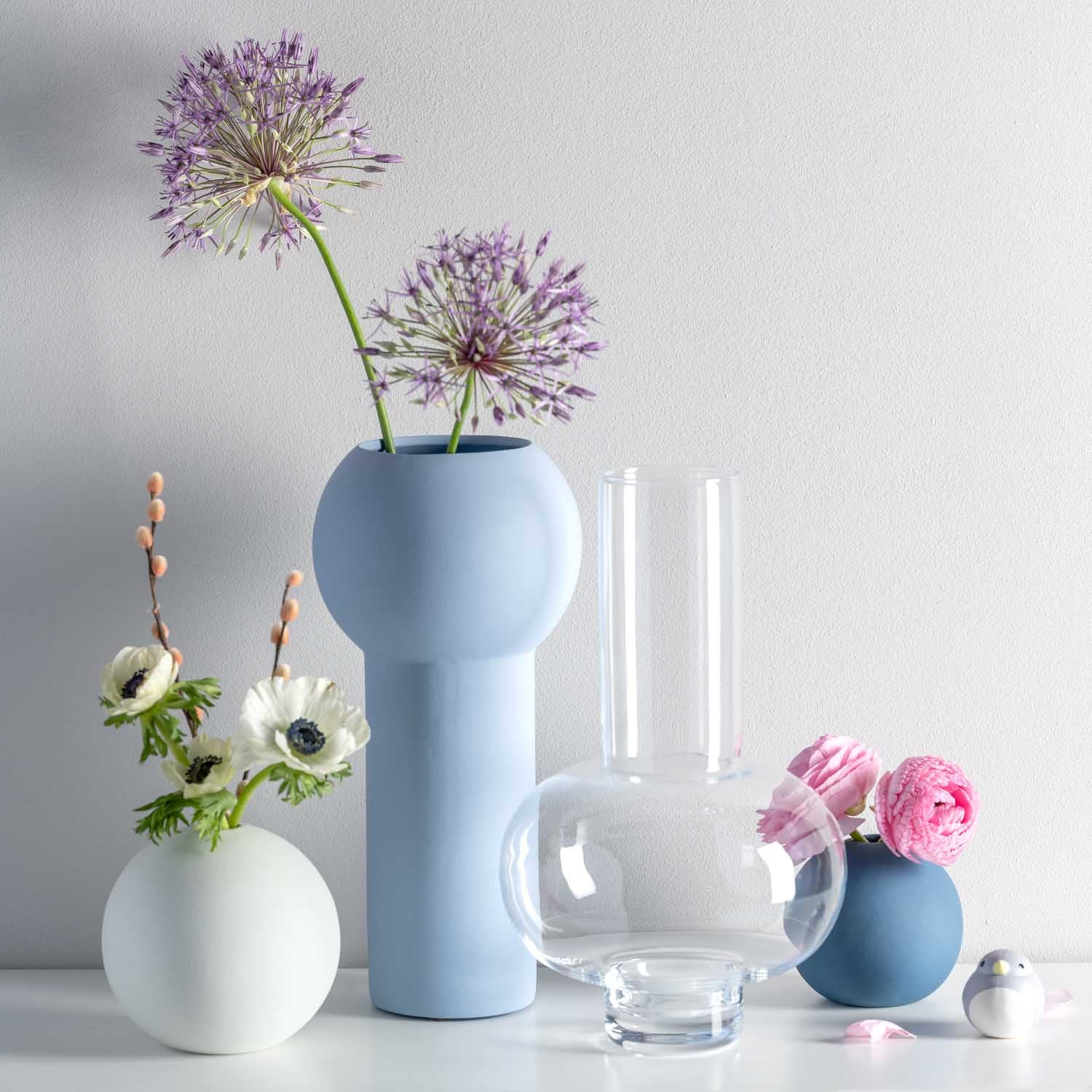 leonardo-vernazza-vase-en-verre-30-cm-transparent image 2