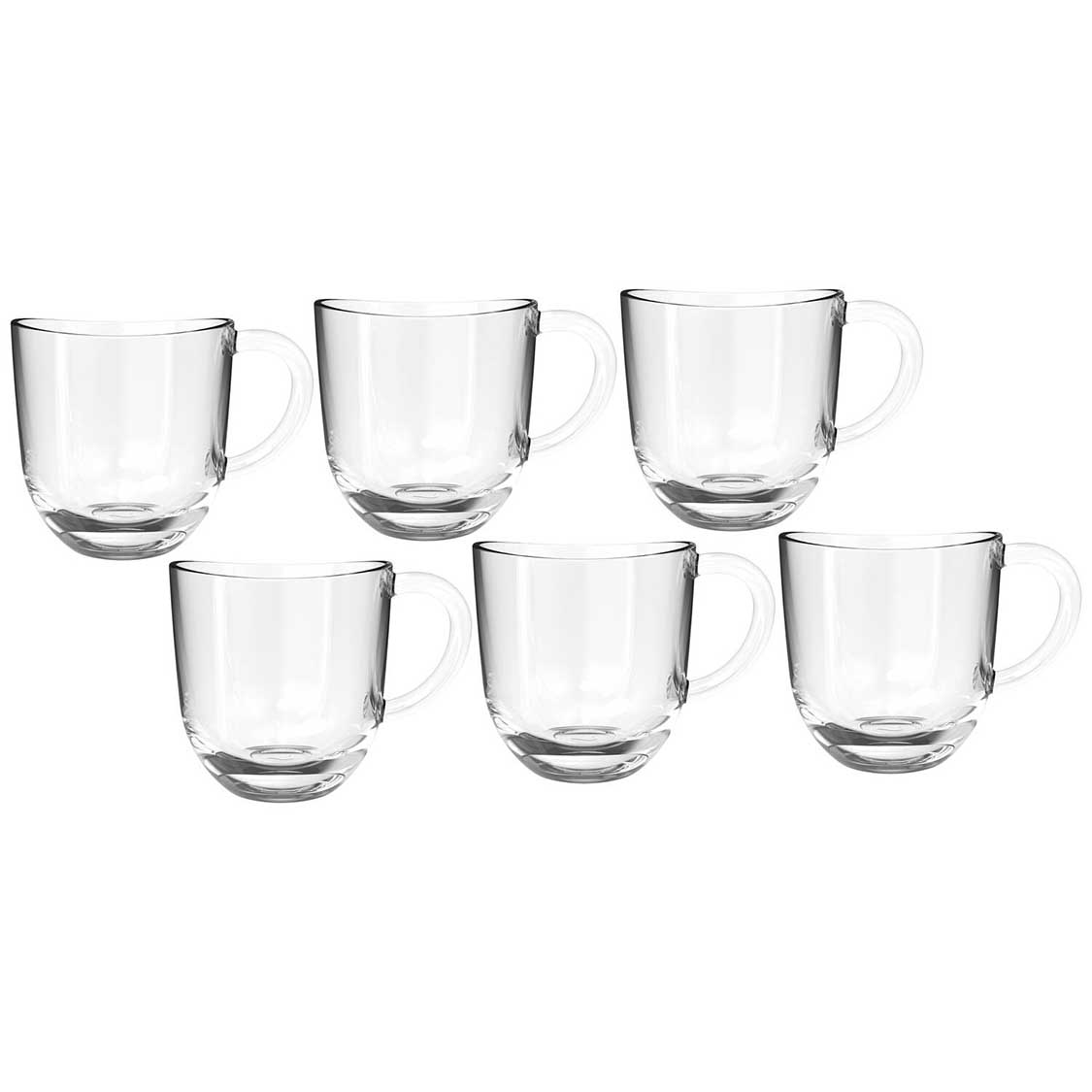 leonardo-napoli-tasse-verre-280-ml-lot-6-transparent image 1