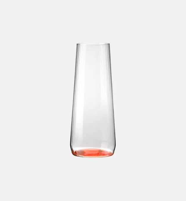 krosno-bubble-carafe-eau-1200-ml-fond-orange-stri-e image 1