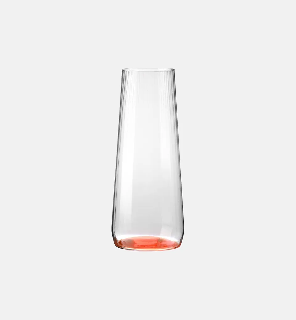 krosno-bubble-carafe-eau-1200-ml-fond-orange-stri-e image 1