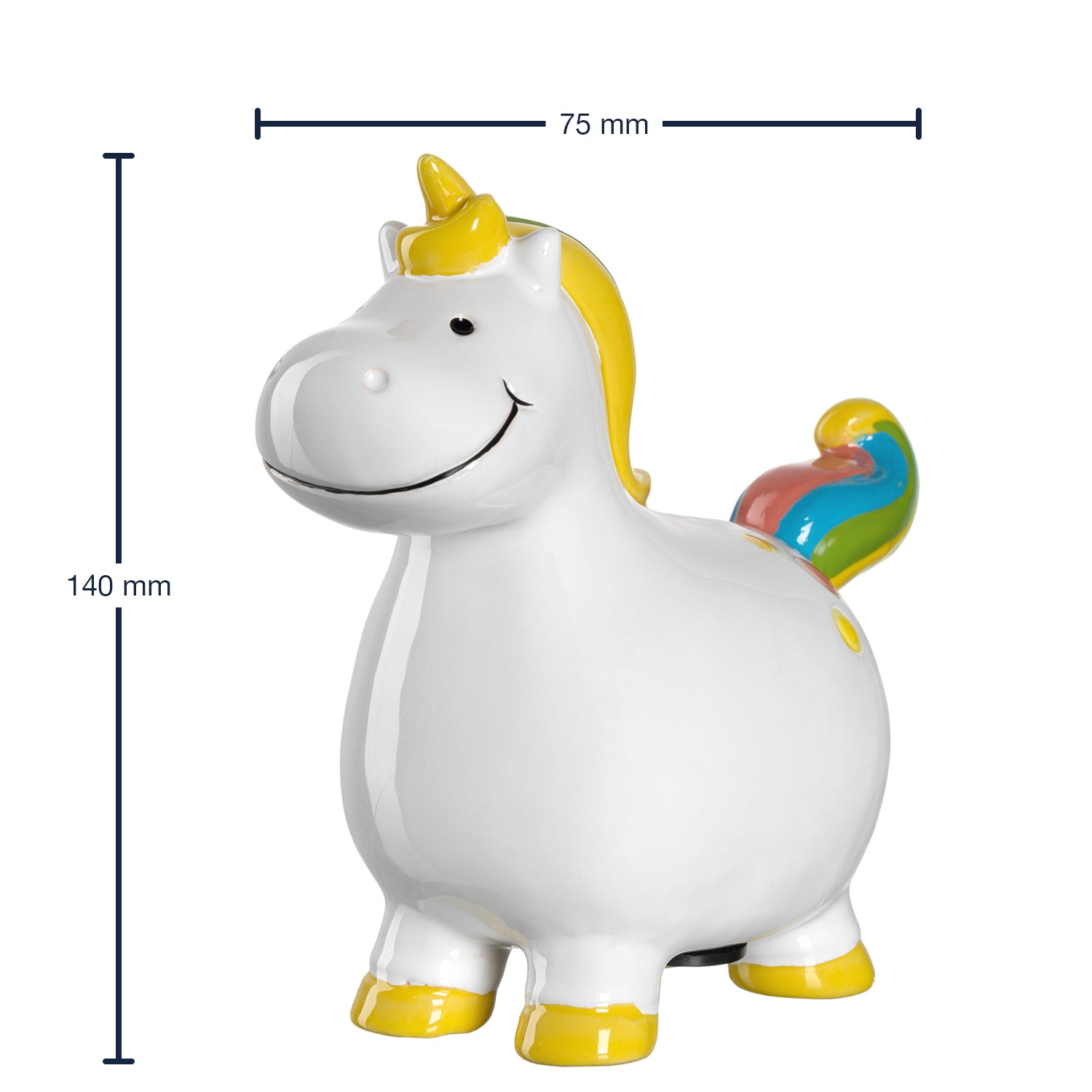 leonardo-bambini-14-cm-tirelire-licorne-blanche image 2