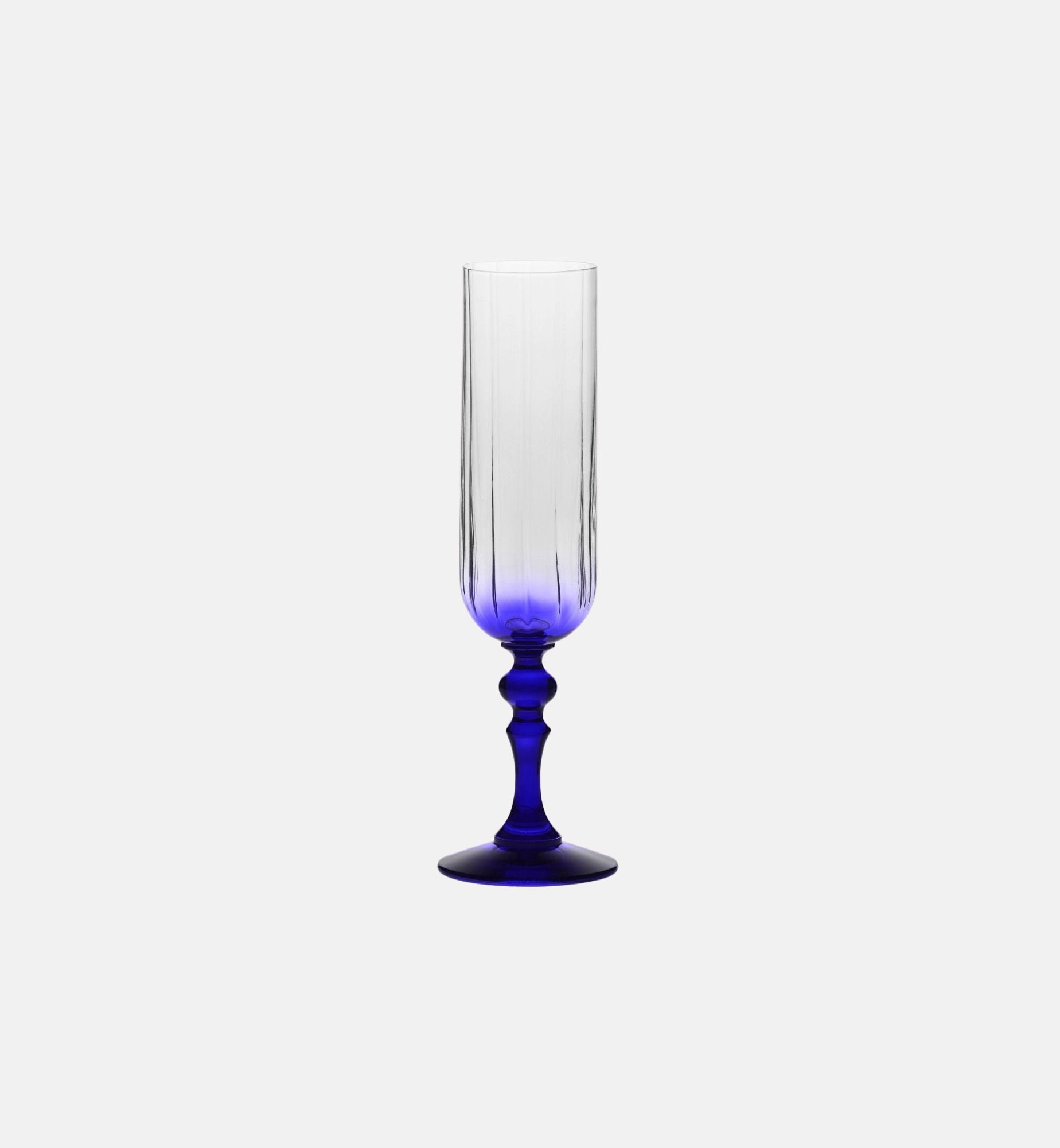 krosno-bubble-fl-te-champagne-pied-bleu-marine-200-ml image 1