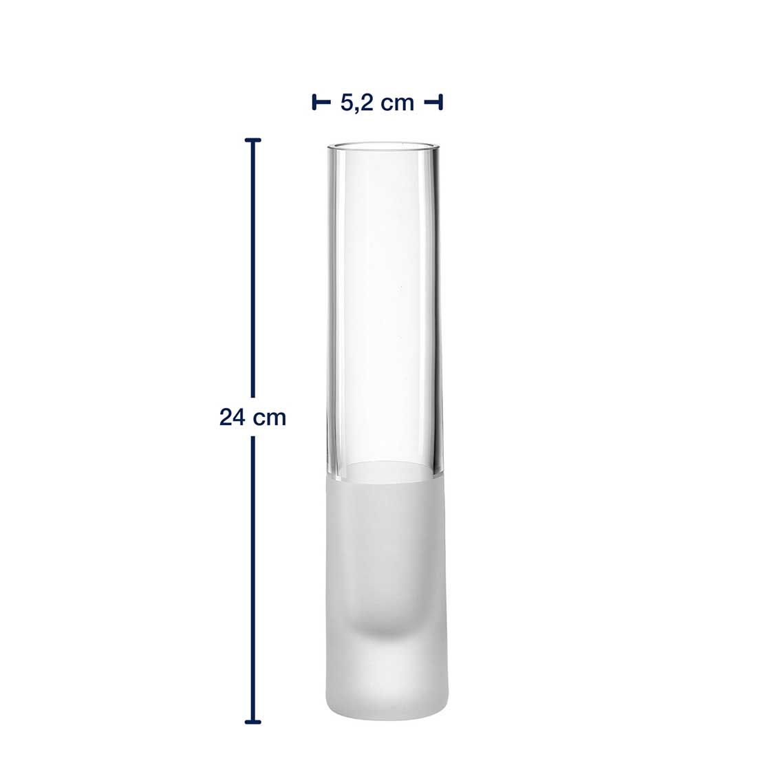 leonardo-novara-soliflore-24-cm-verre-satin image 3