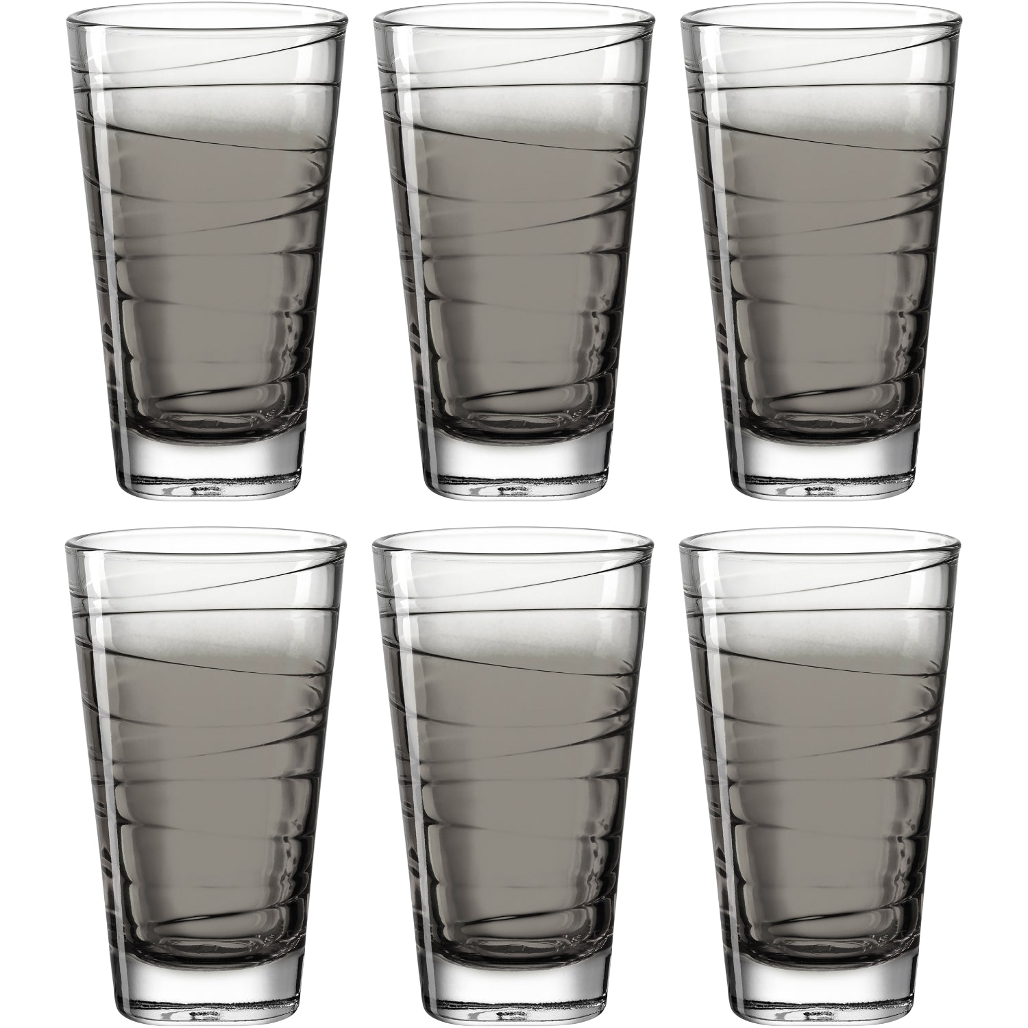 leonardo-vario-struttura-verre-eau-anthracite-280-ml-lot-6 image 1