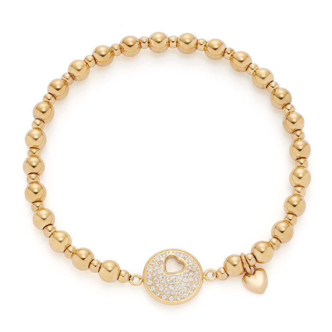 leonardo-sue-amour-bracelet-dor-lastique-c-ur image 1