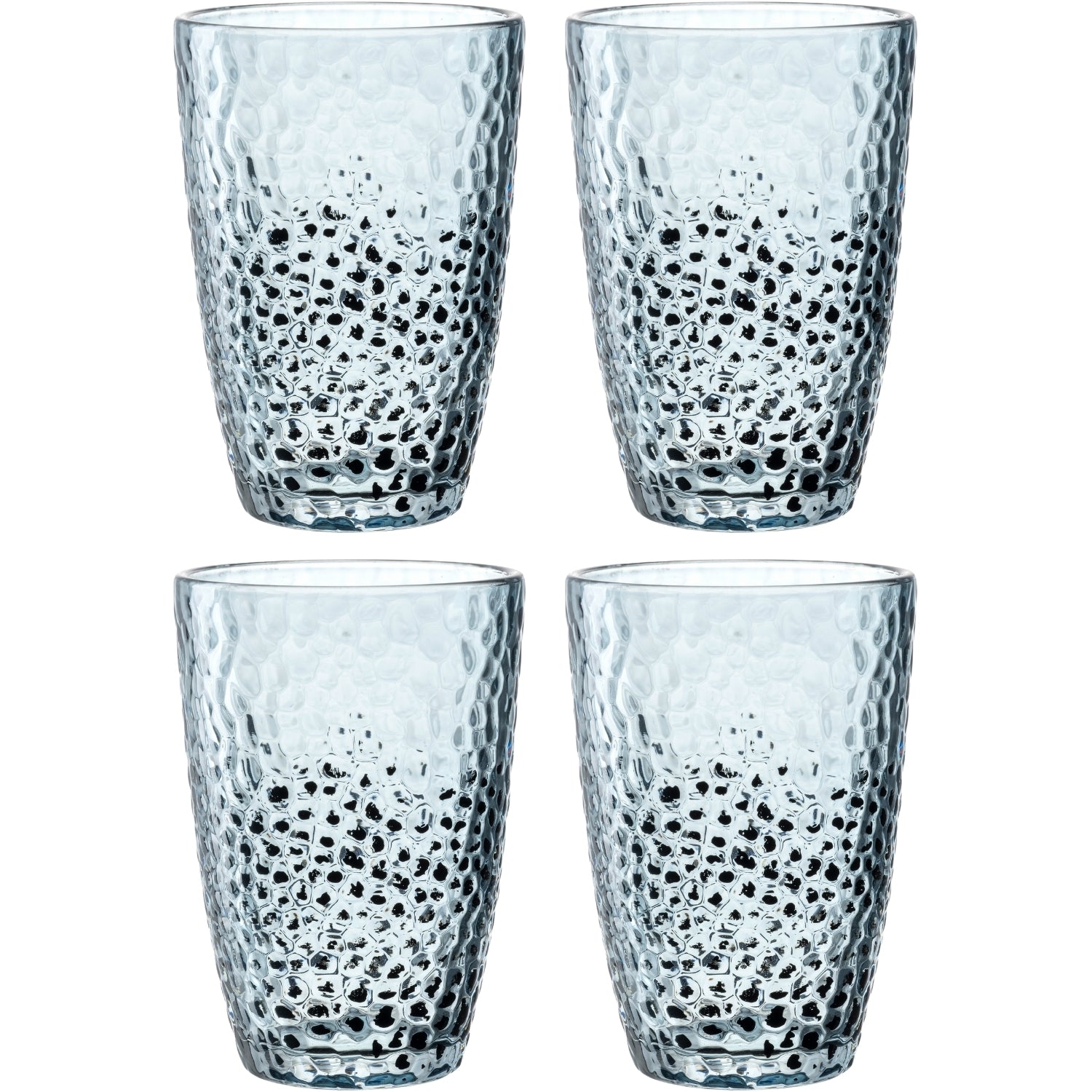 leonardo-matera-verre-eau-340-ml-bleu-lot-de-4 image 1