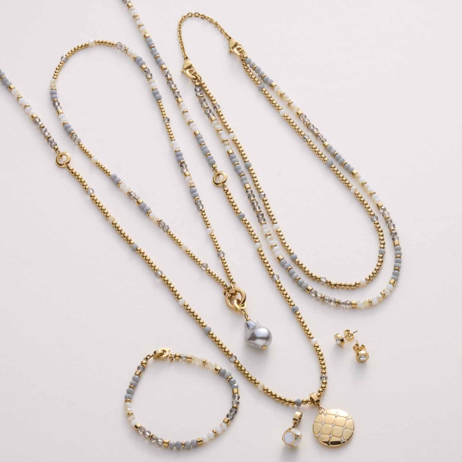 leonardo-bernie-clip-mix-collier-45-cm-dor-perles image 7