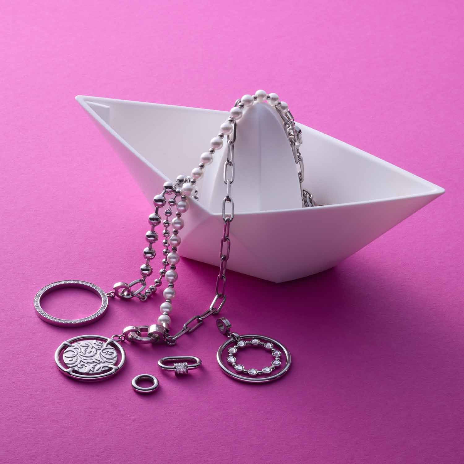 leonardo-terry-pendentif-clip-mix-acier-argent image 3