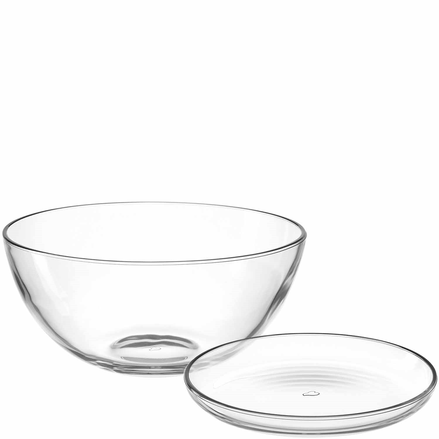 leonardo-cucina-service-en-verre-transparent-5-pi-ces-salade image 2