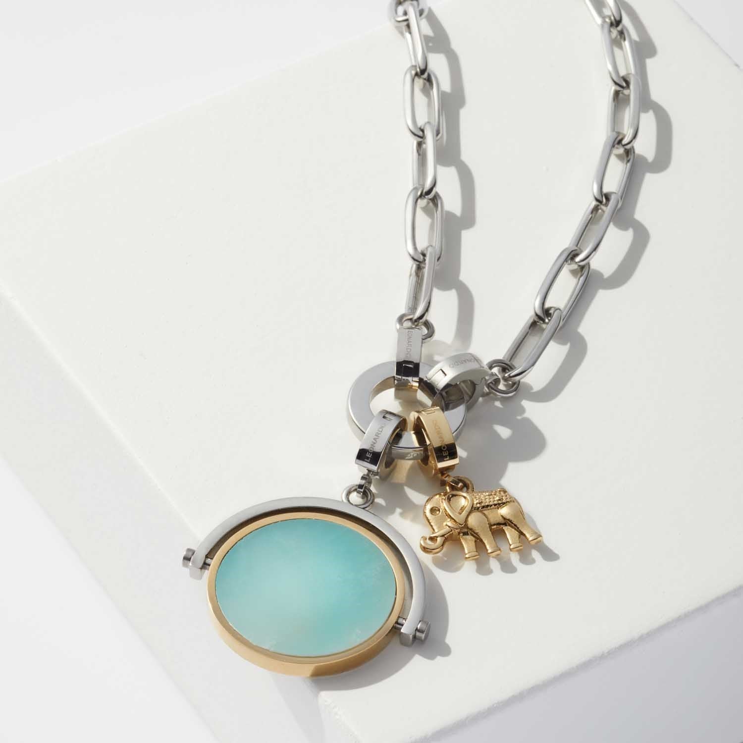 leonardo-clip-mix-estrella-collier-45-cm-acier image 5
