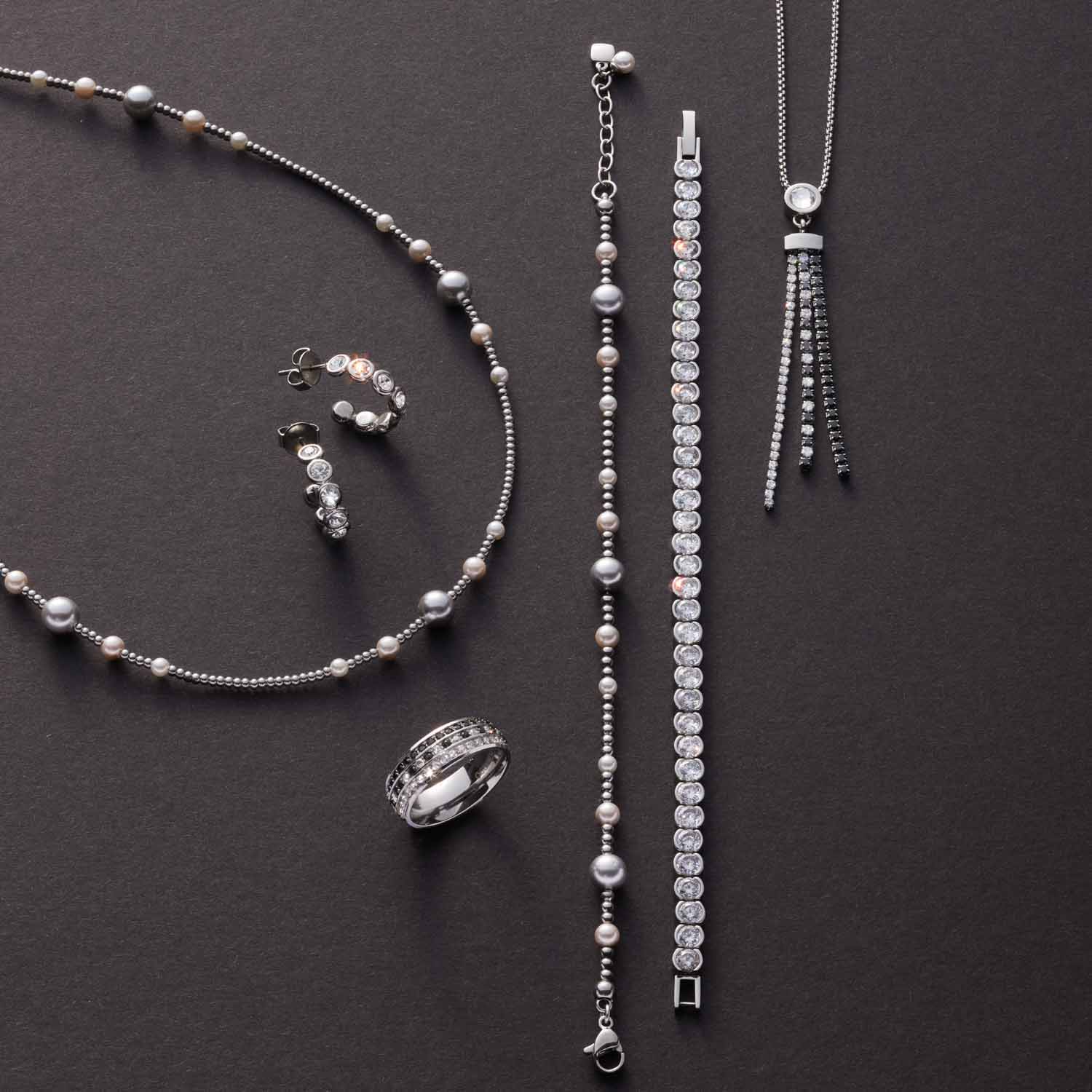 leonardo-elsana-collier-perles-42-cm-argent image 5