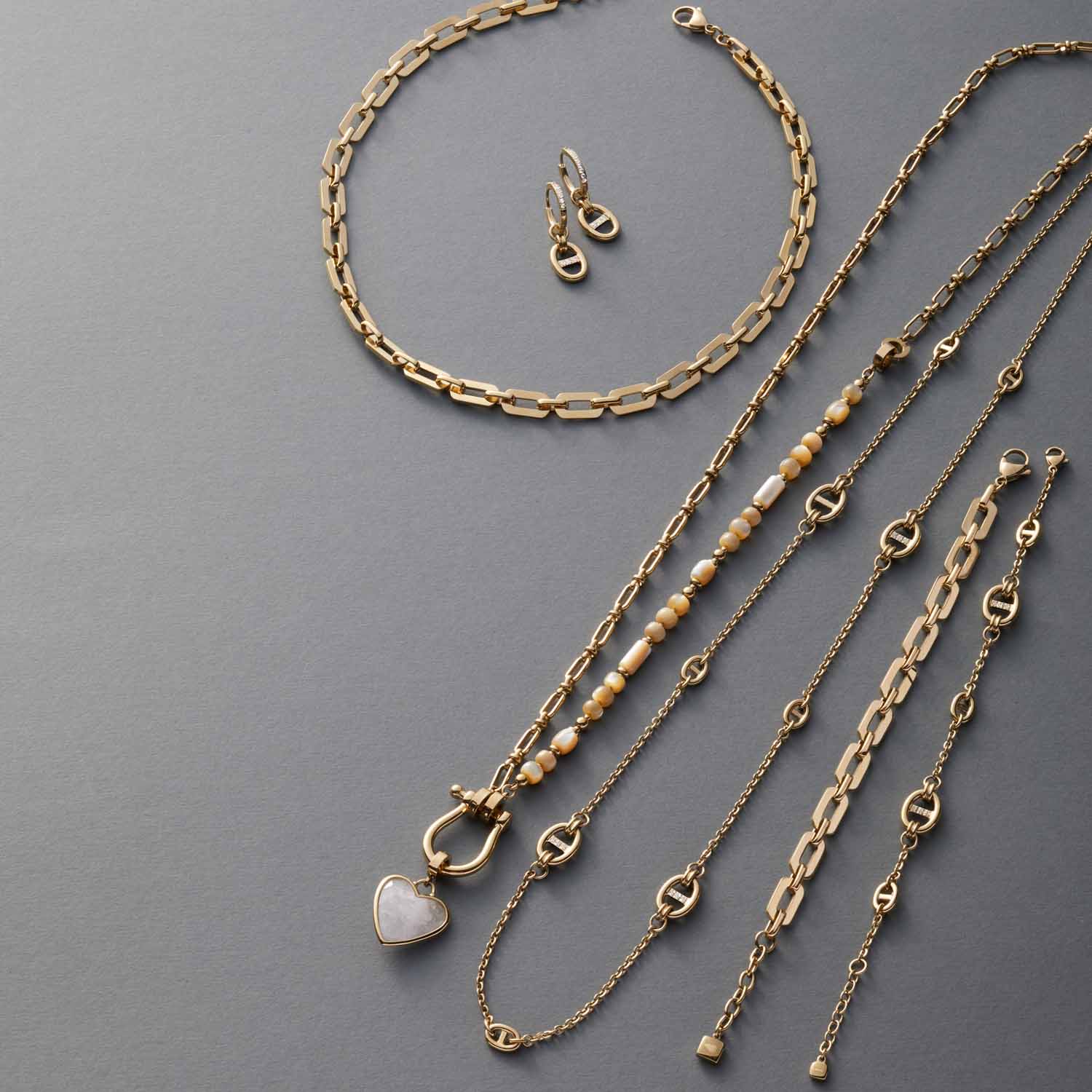leonardo-herma-bracelet-dor-zirconia-cha-ne-ancre image 4