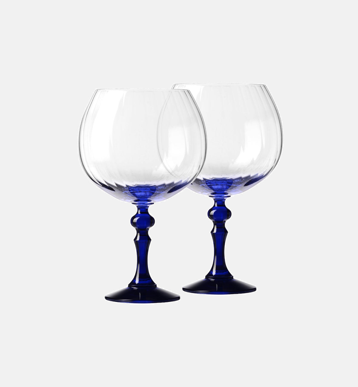 krosno-bubble-verre-gin-pied-bleu-marine-660-ml image 2