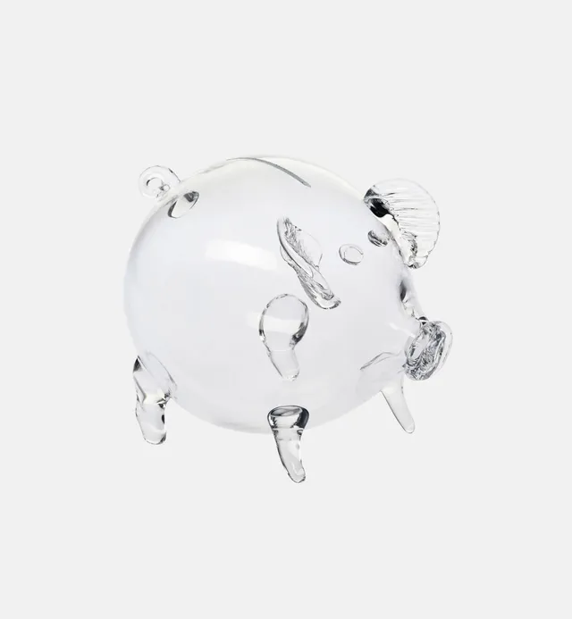 krosno-tirelire-cochon-en-verre-transparent-xl-casser image 1