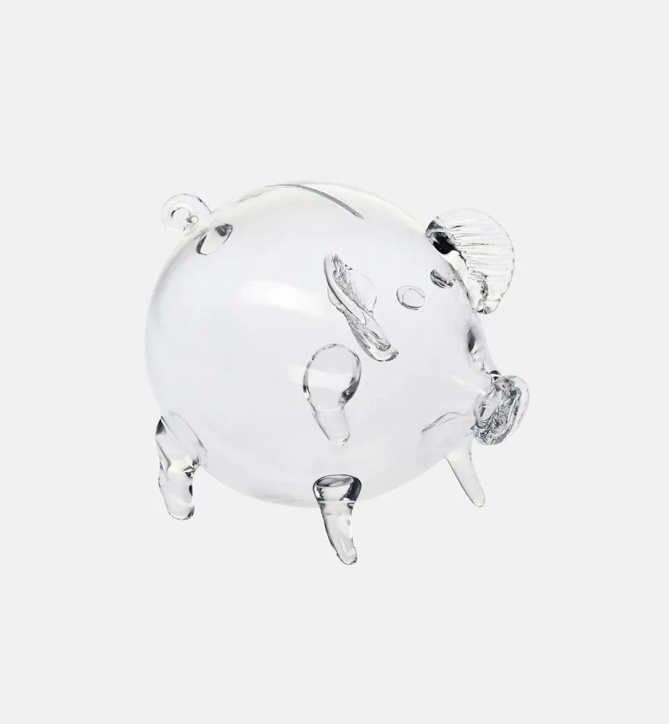 krosno-tirelire-cochon-en-verre-transparent-xl-casser image 1