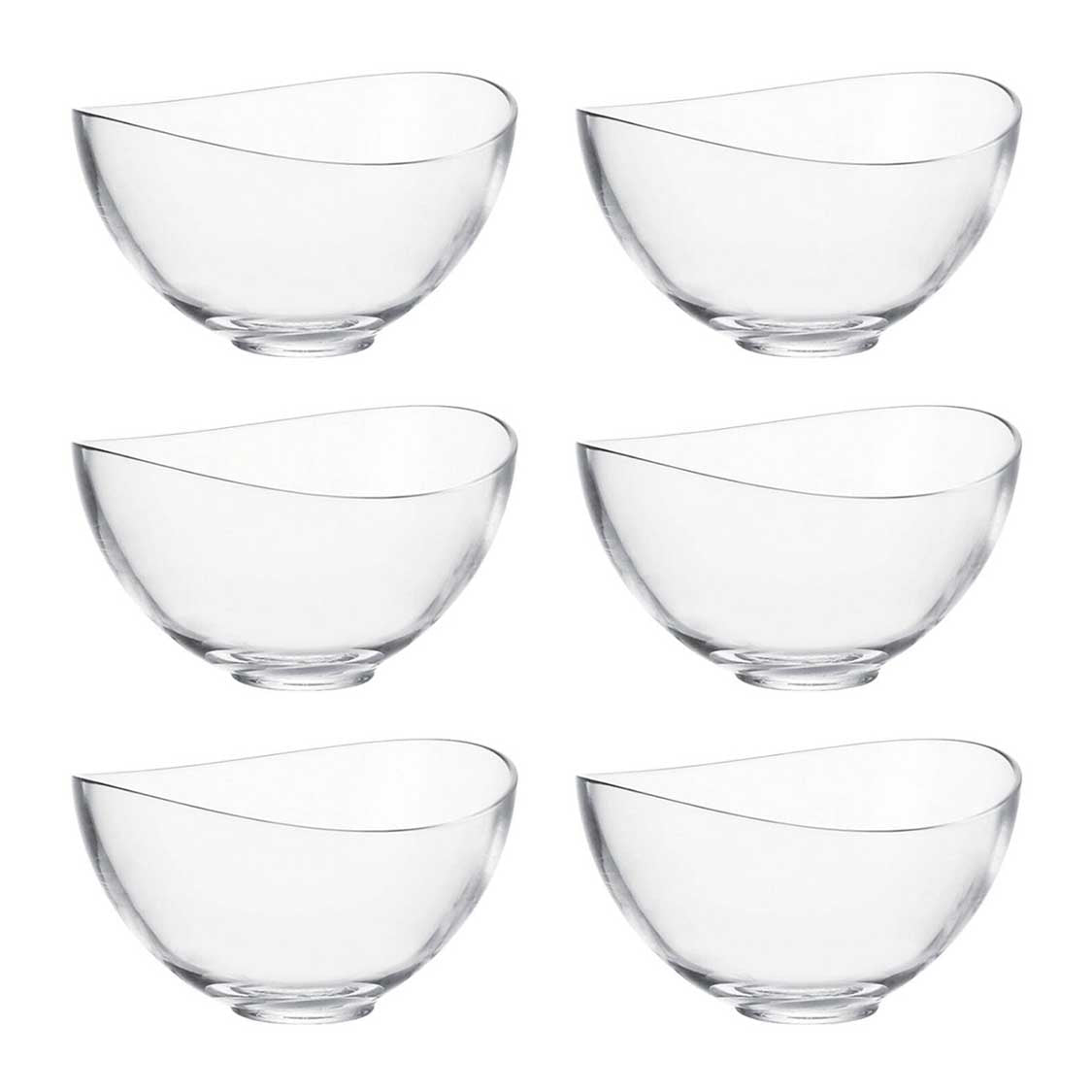 leonardo-loop-bol-verre-15-cm-lot-6-transparent image 1