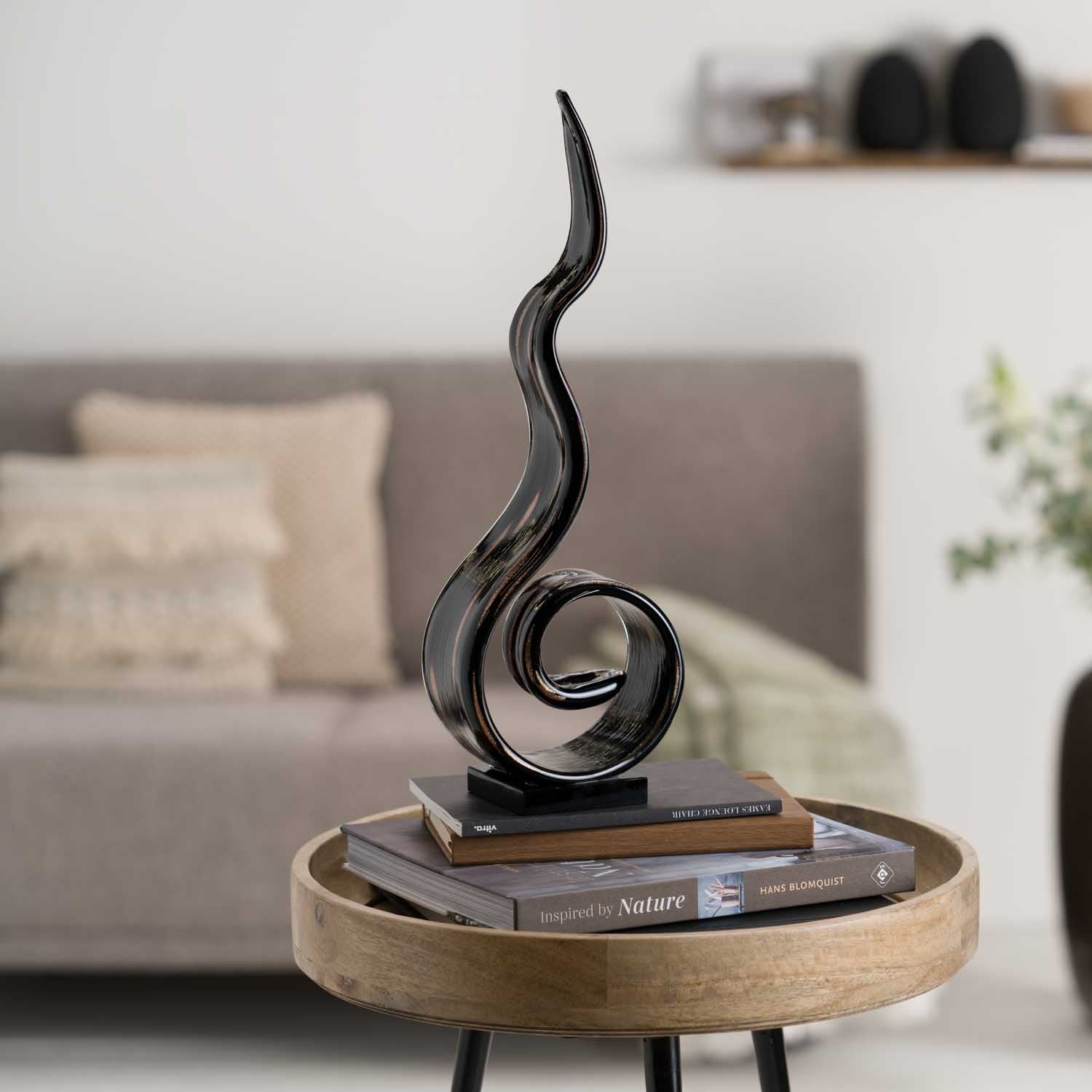 leonardo-casolare-objet-d-co-verre-noir-40-cm image 2