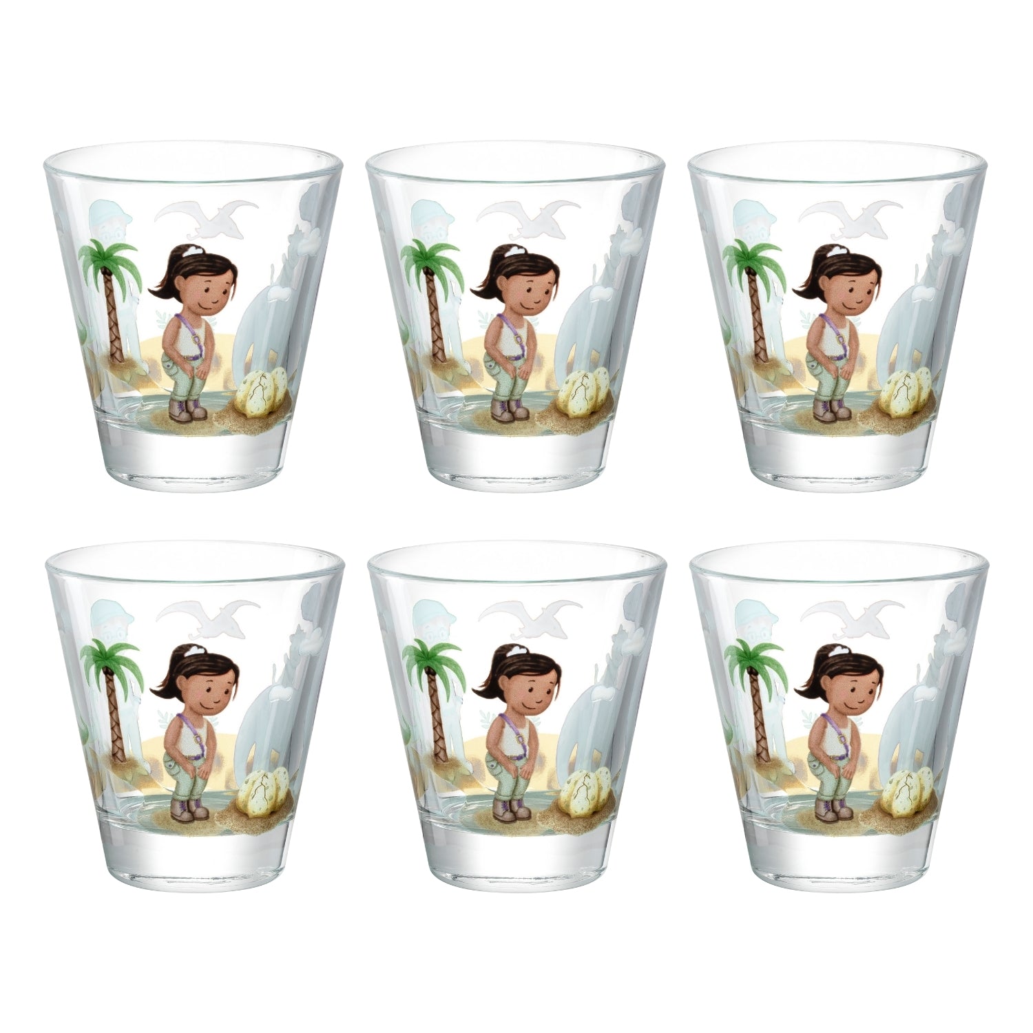 leonardo-bambini-avventura-verre-enfant-215-ml-dino-lot-6 image 1