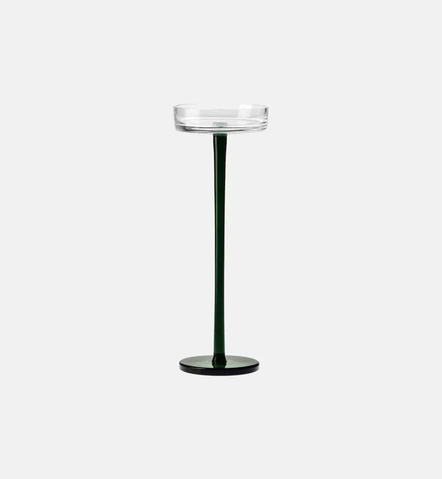 krosno-1958-bougeoir-25-cm-meraude-grand-photophore image 1