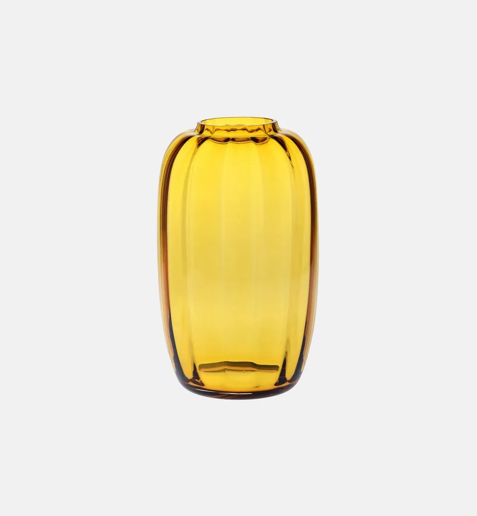 krosno-ballerina-vase-cristal-ambre-34-cm-stri image 1