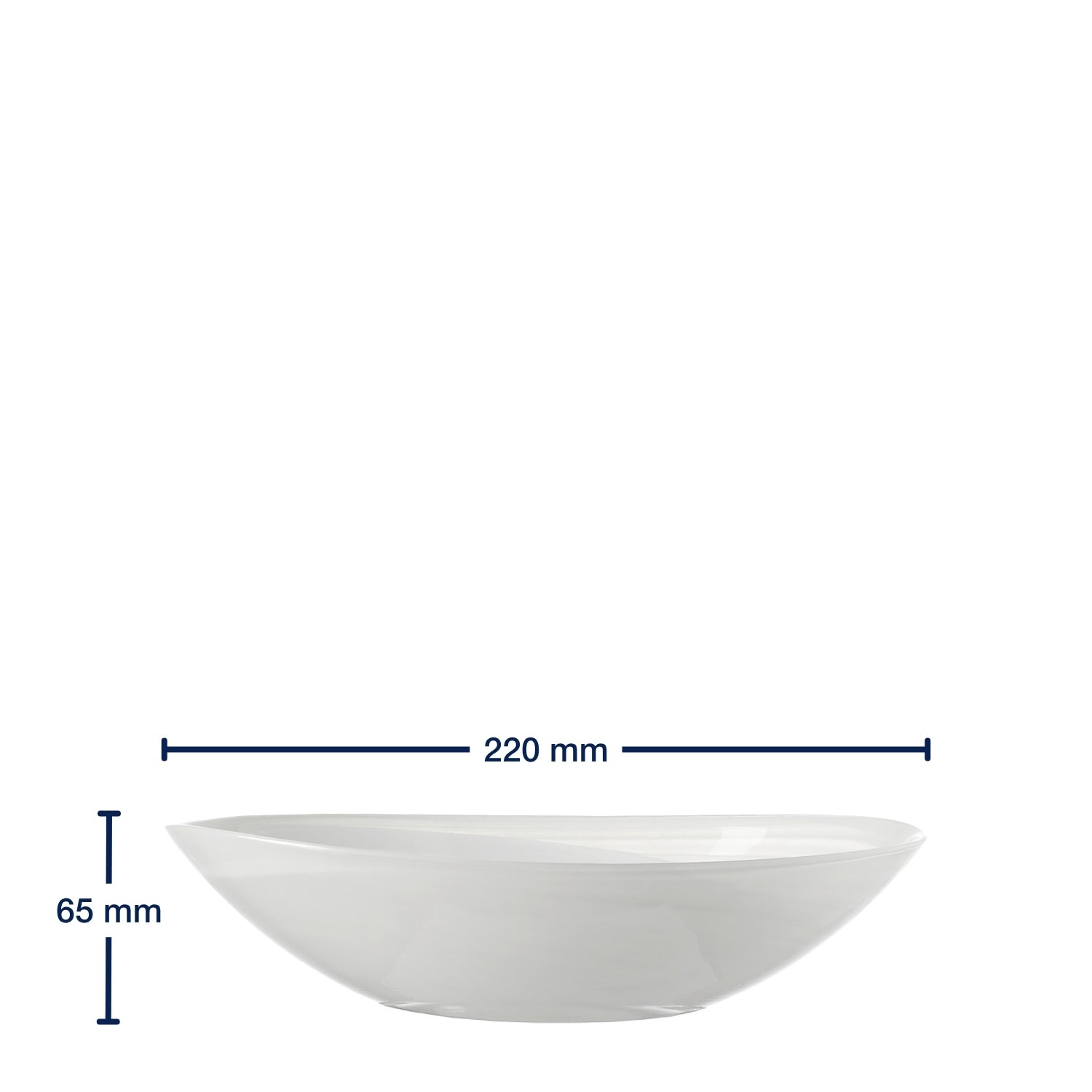 leonardo-alabastro-coupe-ovale-blanche-22-cm-verre image 2