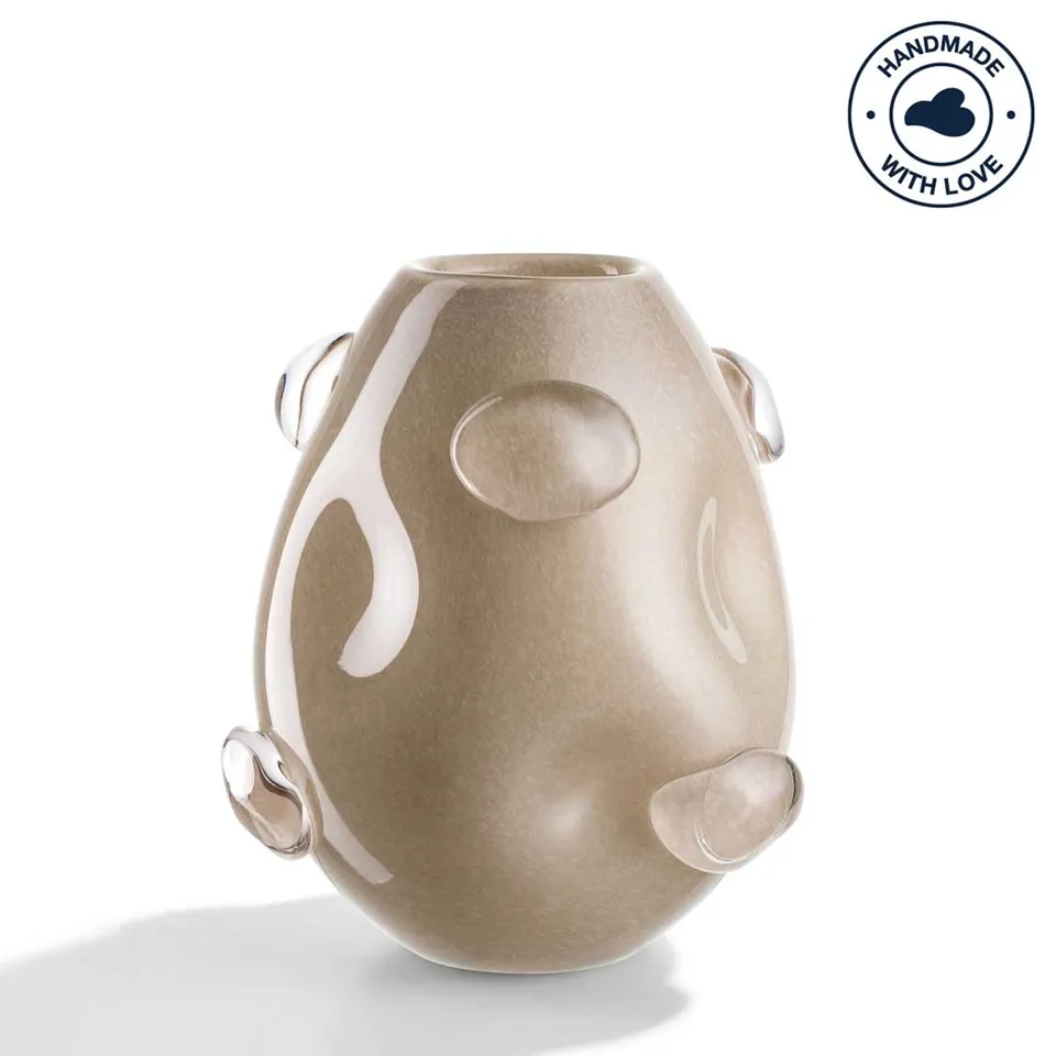 leonardo-hazel-vase-25-cm-beige-organique image 1