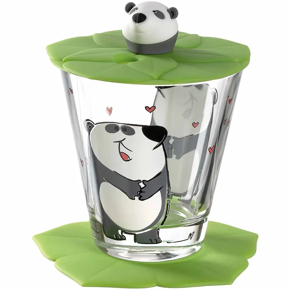 leonardo-bambini-panda-verre-enfant-3-pi-ces-panda image 1
