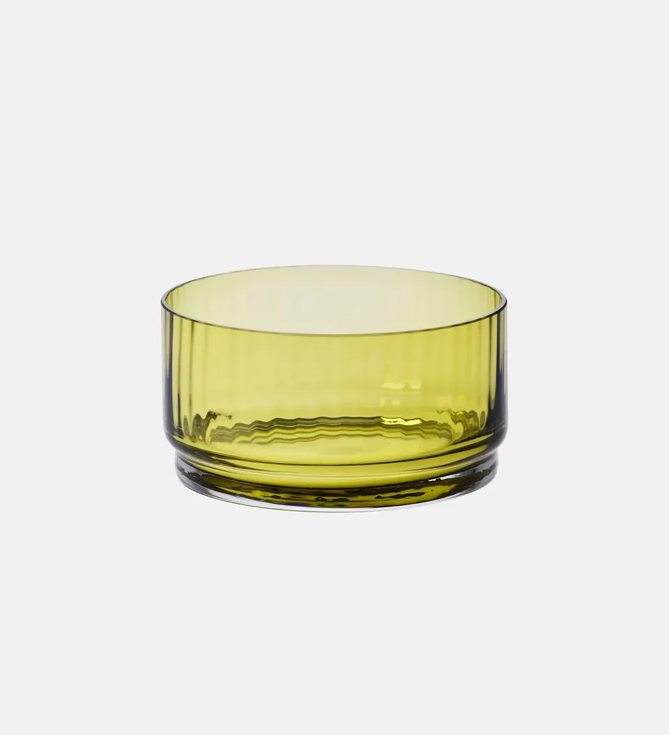 krosno-saladier-olive-stri-bol-verre-15-cm image 1