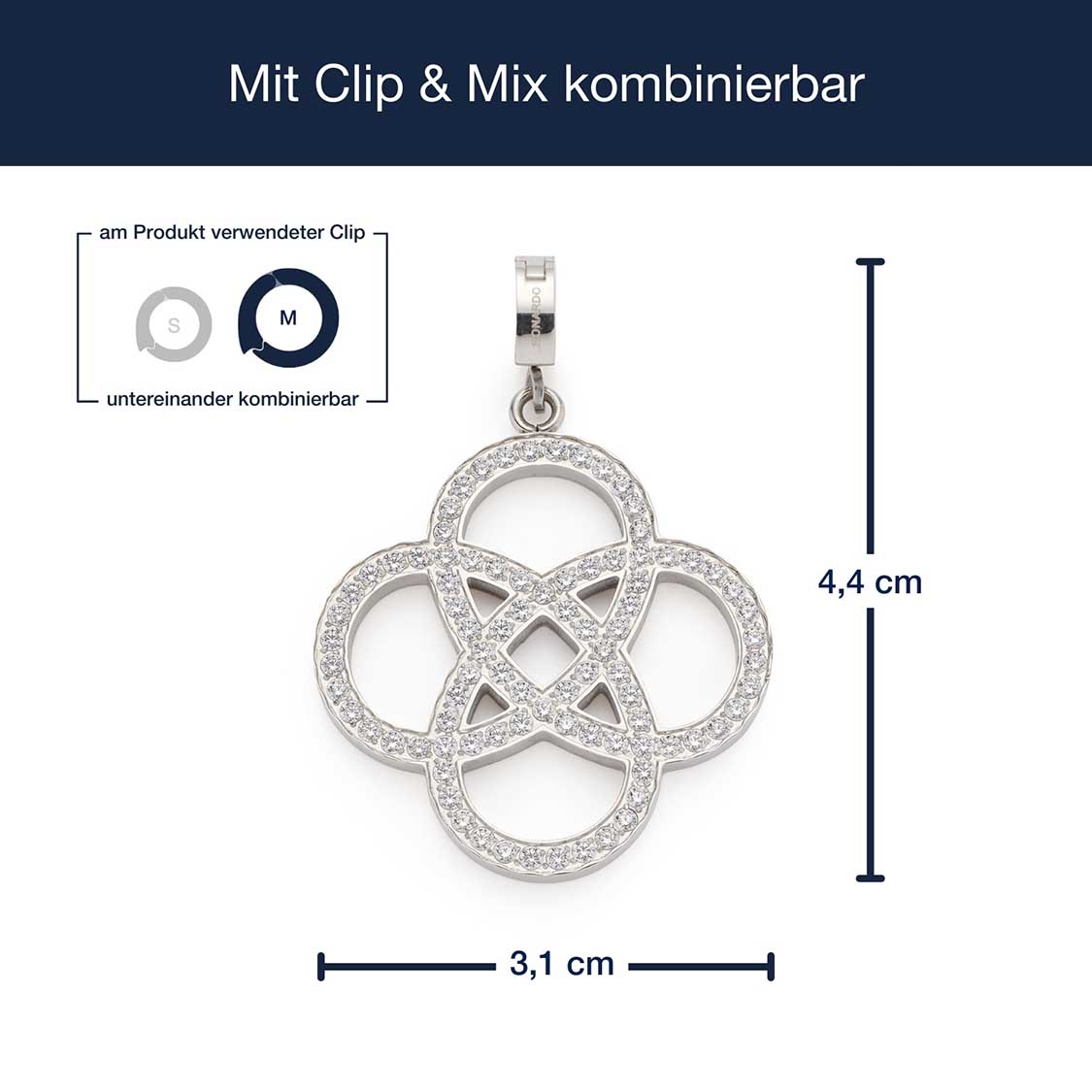leonardo-clip-mix-bleur-pendentif-argent-m-zirconia image 4