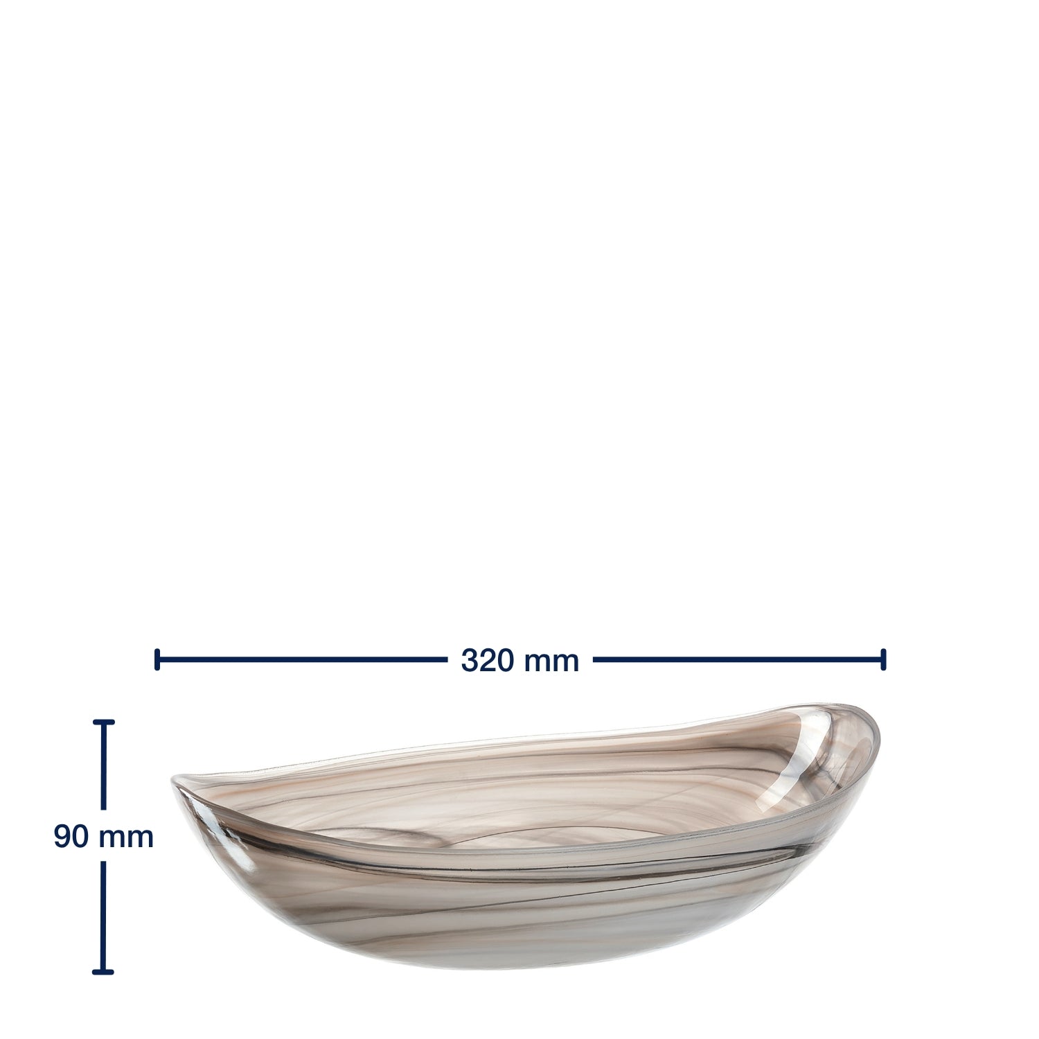 leonardo-alabastro-coupe-d-corative-ovale-32-cm-beige image 2