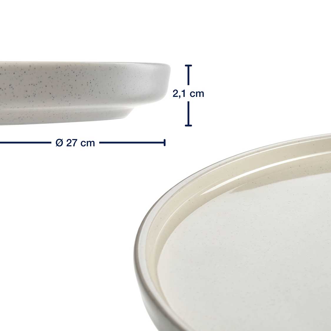 leonardo-roma-assiette-c-ramique-cr-me-27-cm-lot-6 image 3