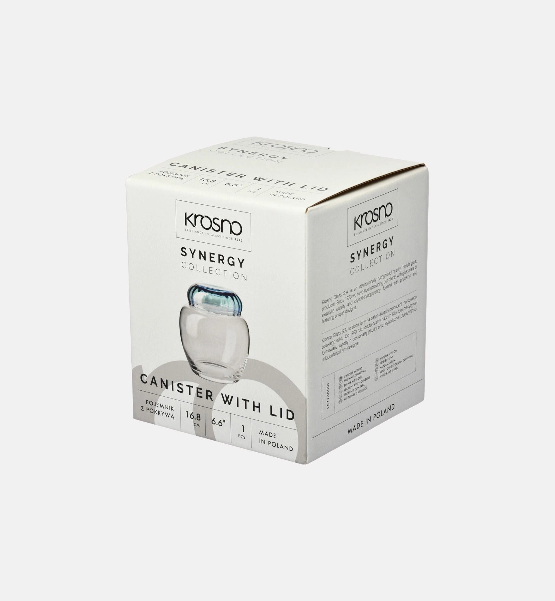 krosno-synergy-bonbonni-re-bocal-verre-couvercle-bleu image 4