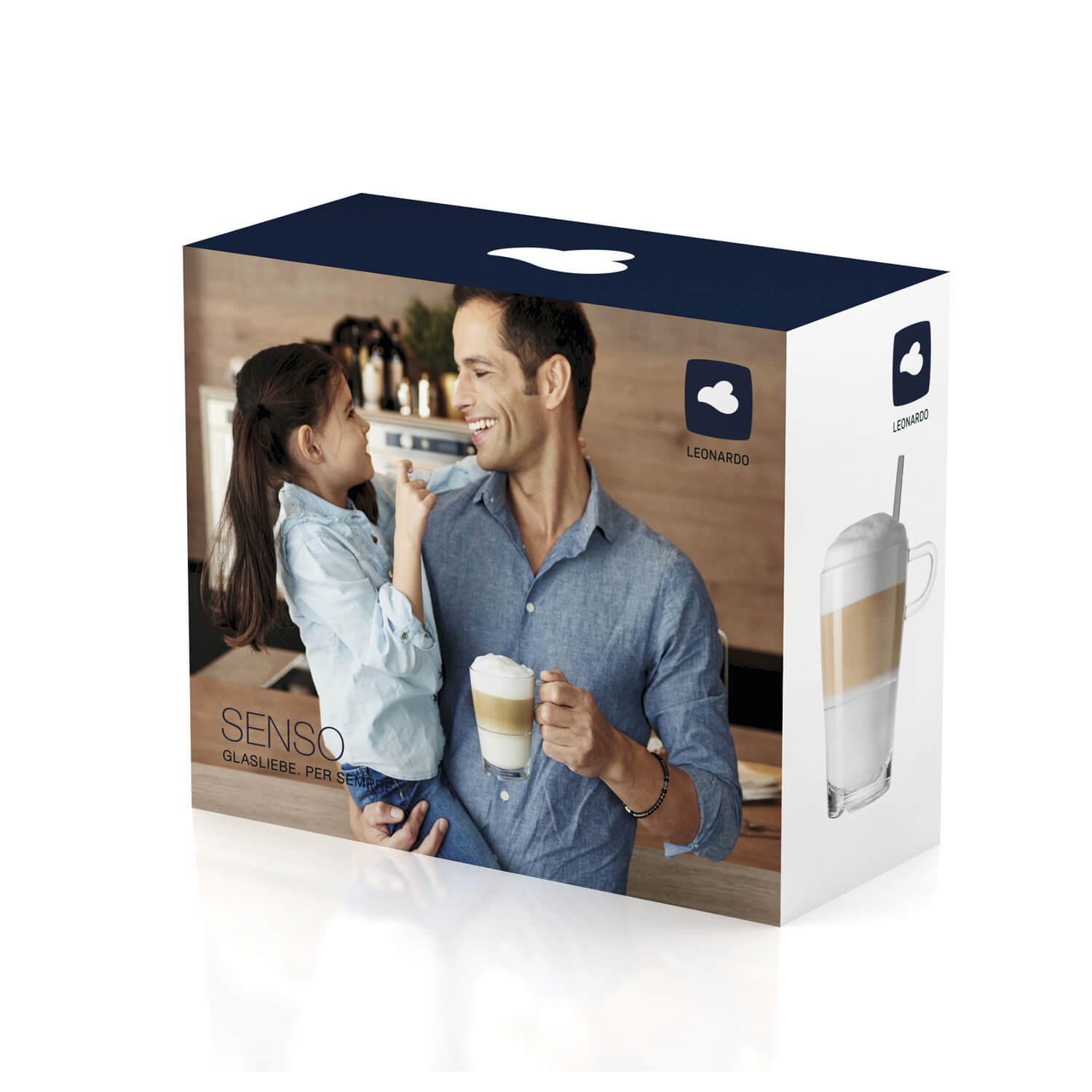 leonardo-senso-tasse-latte-350-ml-coffret-4-avec-cuill-res image 6