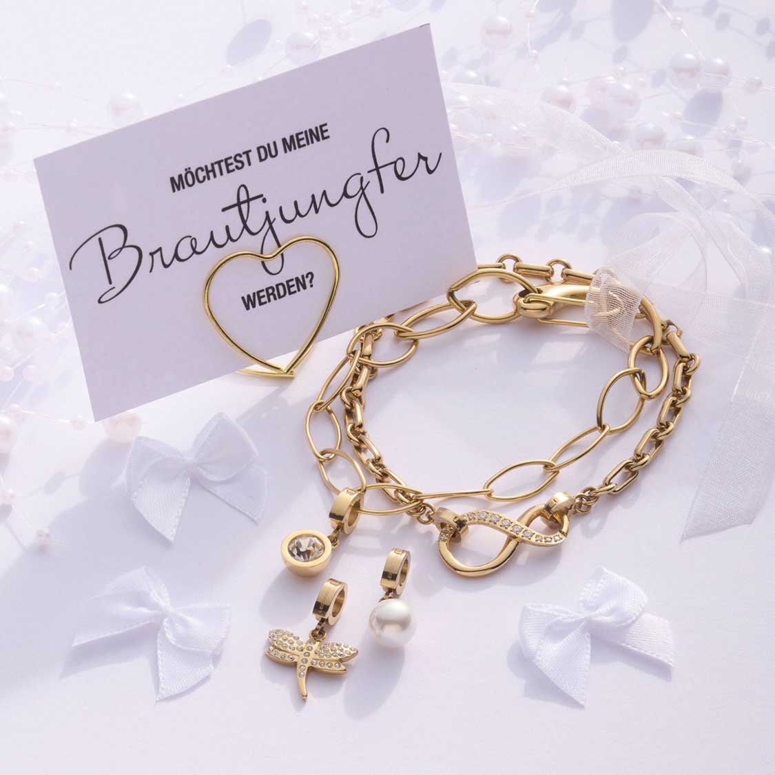leonardo-clip-mix-yvette-bracelet-dor-acier image 2