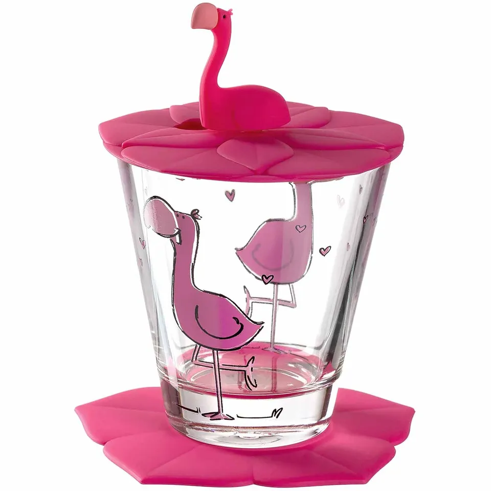 leonardo-bambini-verre-enfant-flamant-rose-3-pi-ces image 1